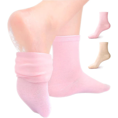 Psdndeww moisturizing silicone socks pair front view