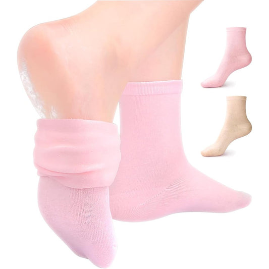Psdndeww moisturizing silicone socks pair front view