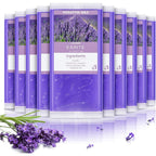 Karite paraffin wax refills front view packaging and lavender wax blocks