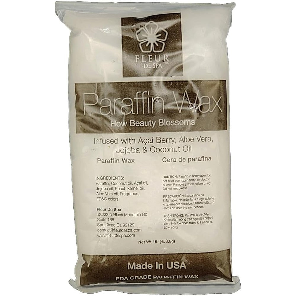 Fleur De Spa Paraffin Wax Refill front view of authentic packaging