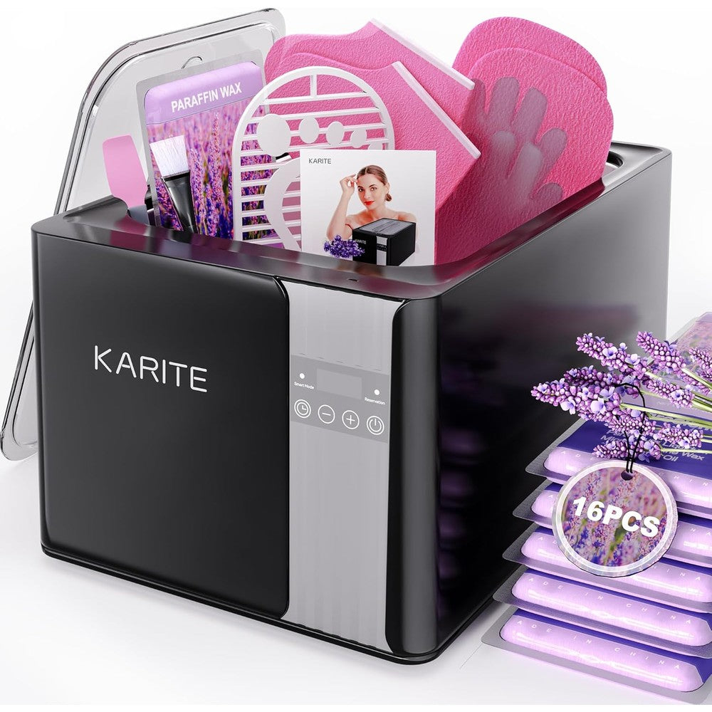 KARITE Paraffin Wax Machine front view showing the digital display panel and smart temperature control settings.