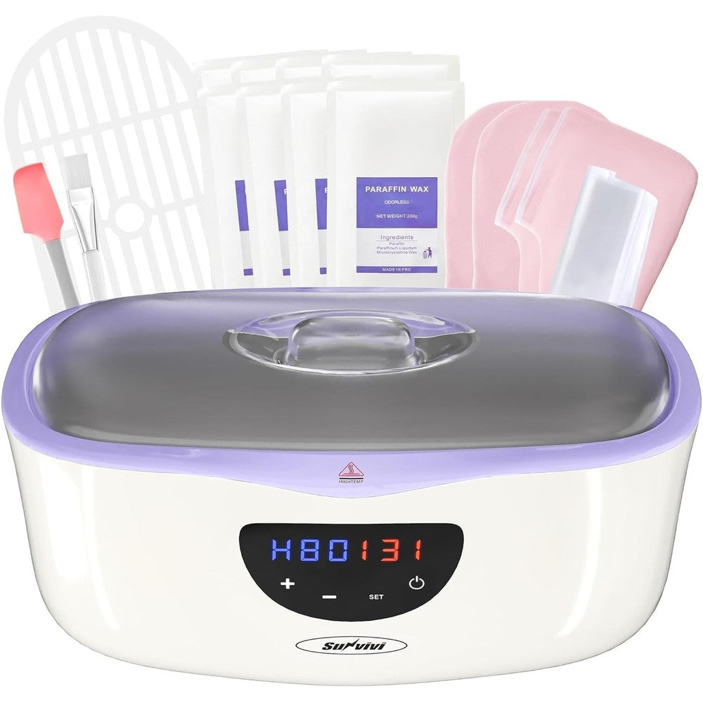 Sunvivi paraffin wax machine front view displaying digital LED temperature control panel