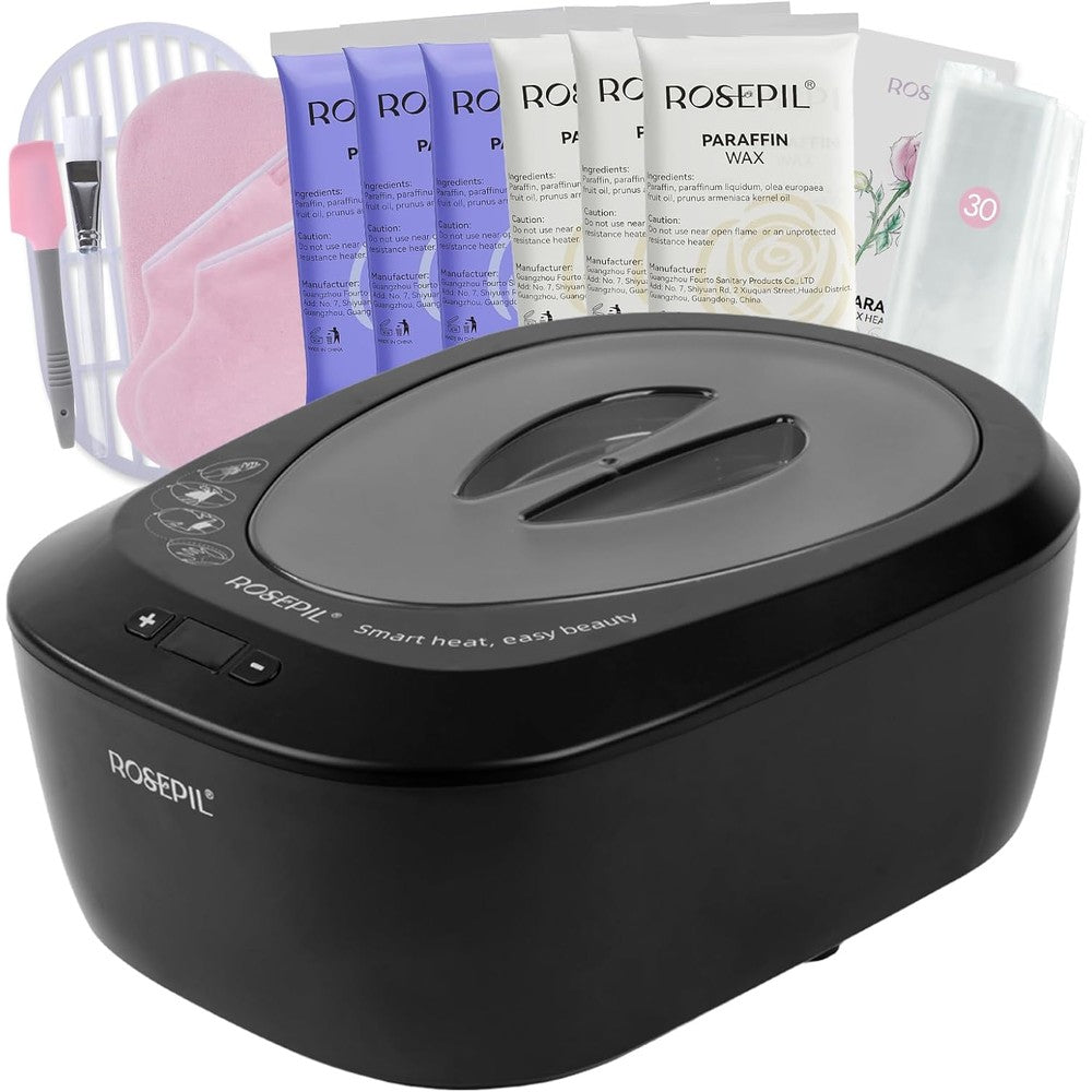 Rosepil intelligent paraffin wax machine front view showing digital temperature display screen