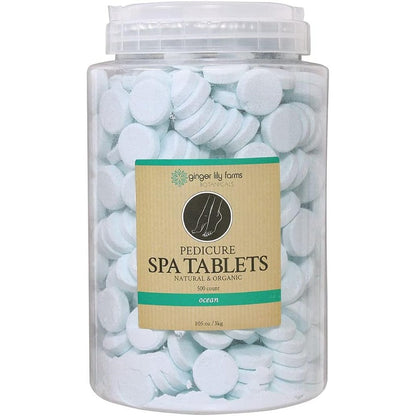 Ginger Lily Farms Botanicals Pedicure Spa Tablets front view container for foot soak