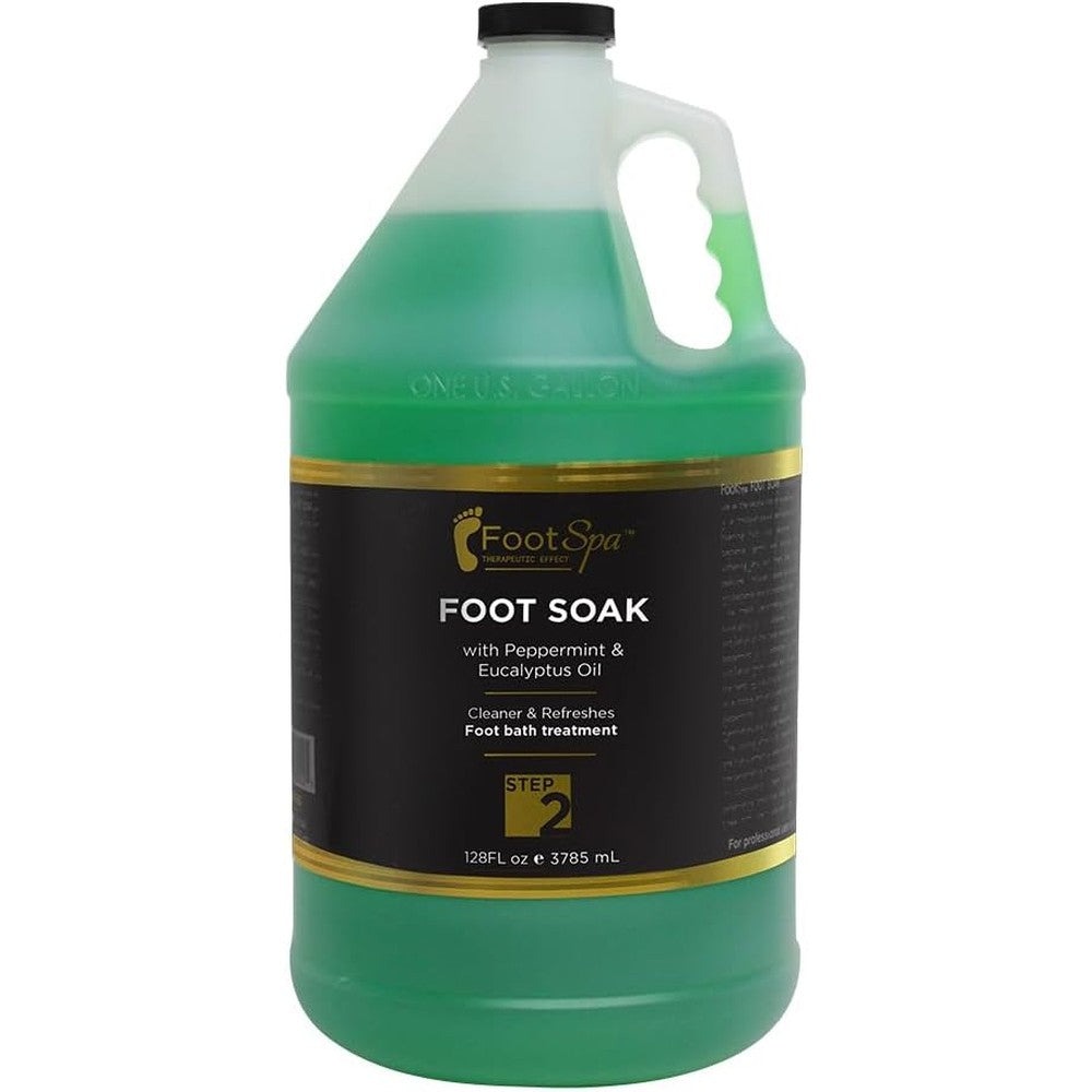 FootSpa Foot Soak 128 fluid ounce bulk gallon front view for pedicure cleansing