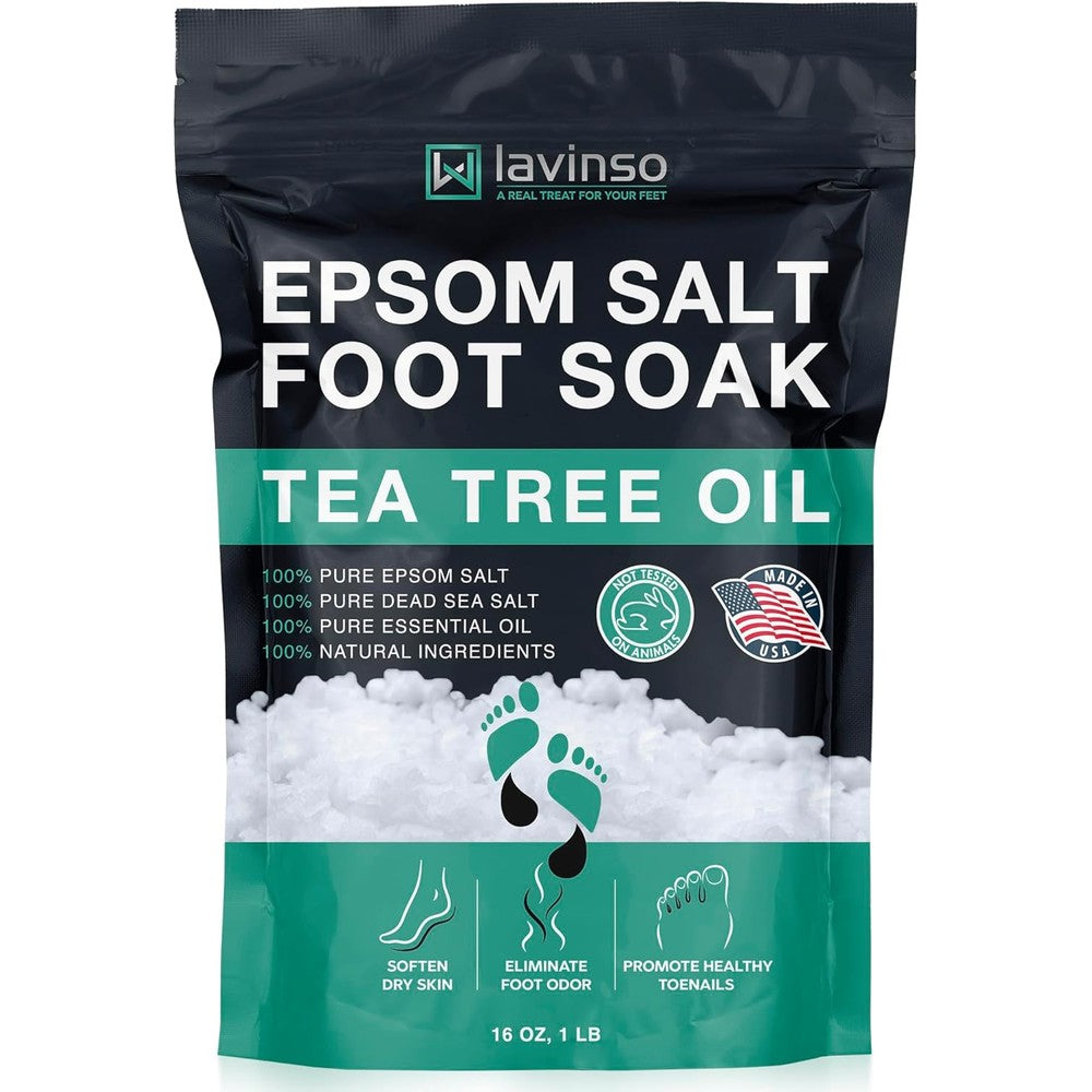 Lv Lavinso Tea Tree Oil Foot Soak with Epsom Salt front view