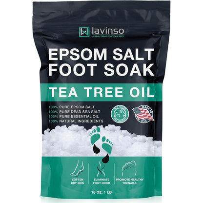 Lv Lavinso Tea Tree Oil Foot Soak with Epsom Salt front view