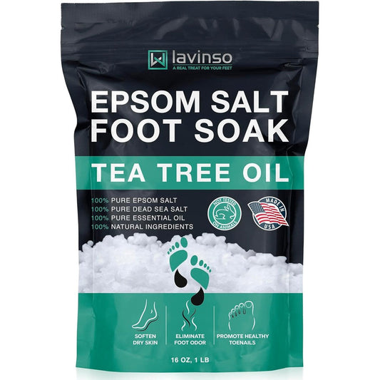 Lv Lavinso Tea Tree Oil Foot Soak with Epsom Salt front view