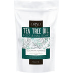 ORISO tea tree oil foot soak front view package layout