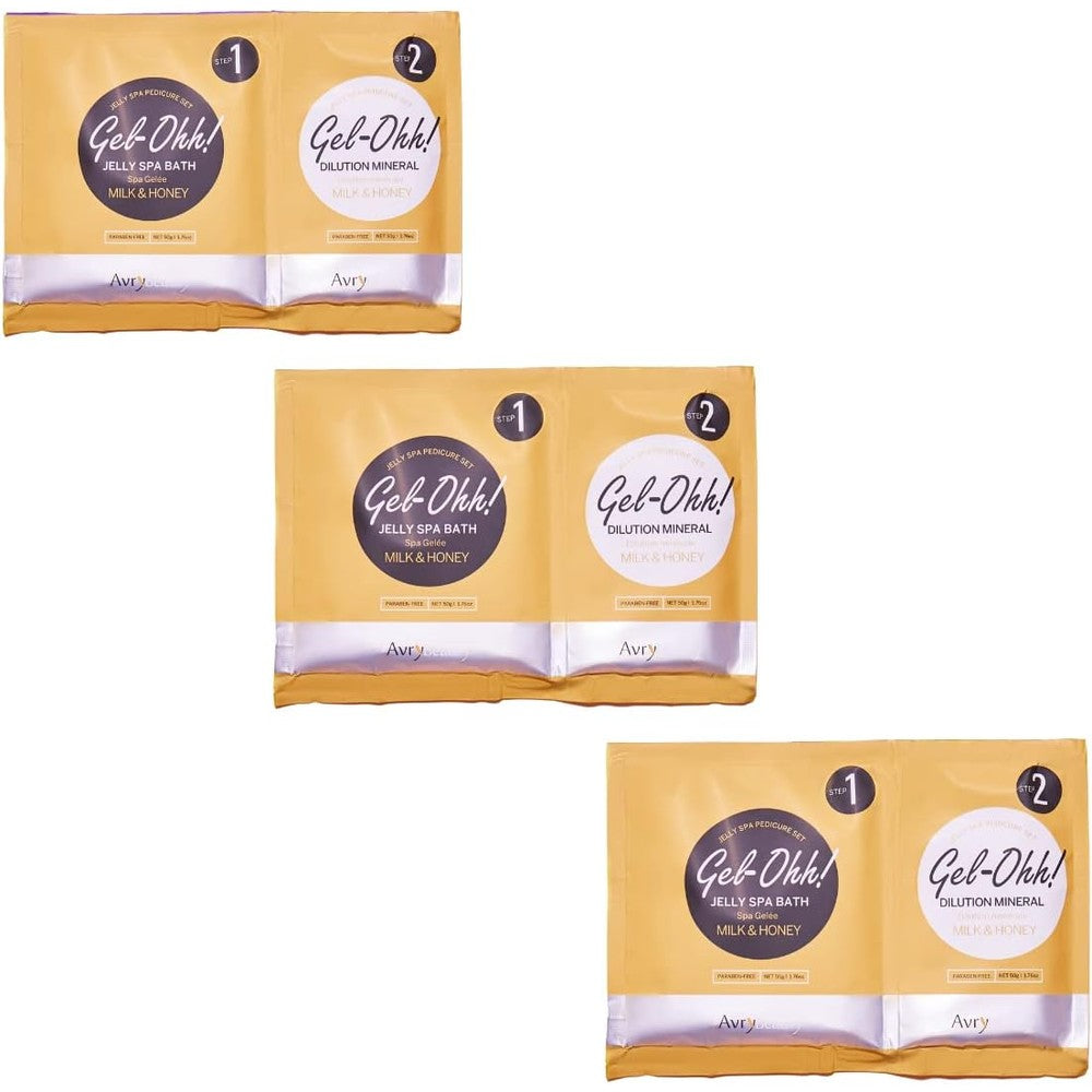 AvryBeauty Gel-Ohh Jelly Spa Bath 3 pack front view