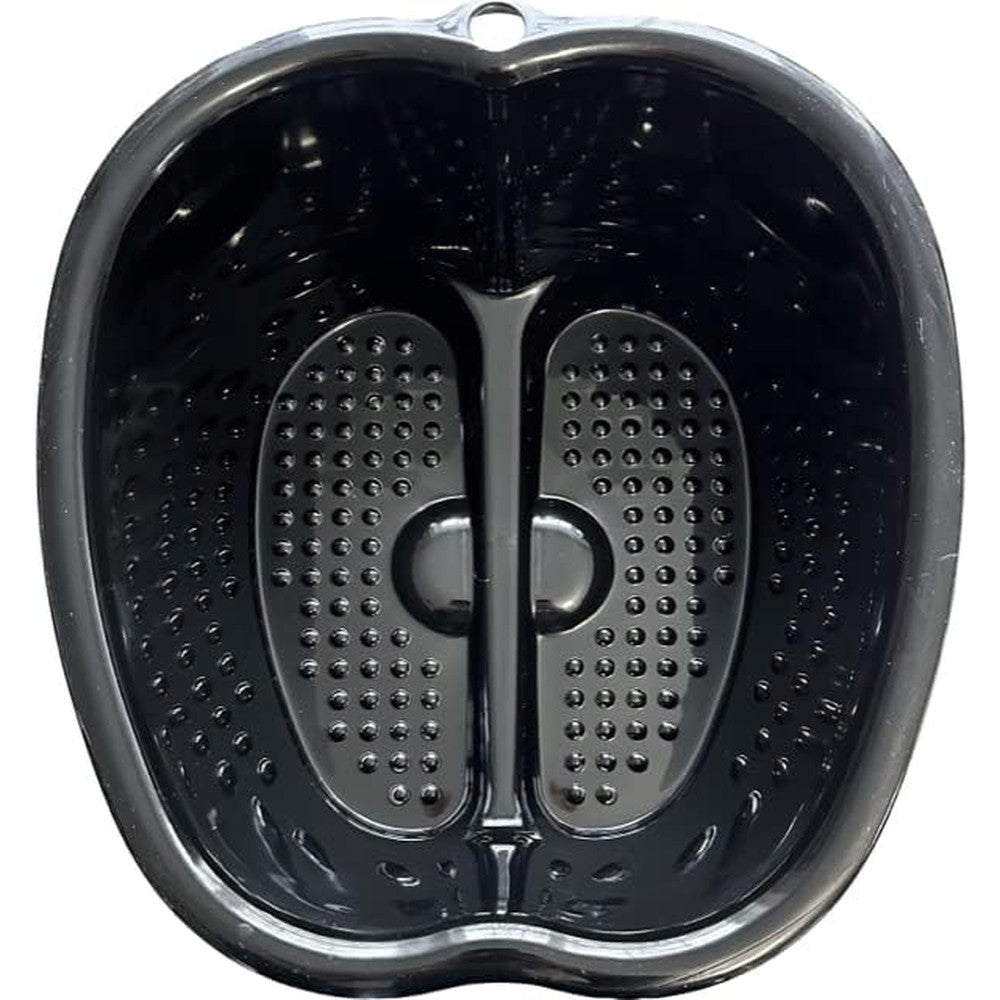 SafeSoak Dr. Matt's Foot Soak black basin front view for home pedicure