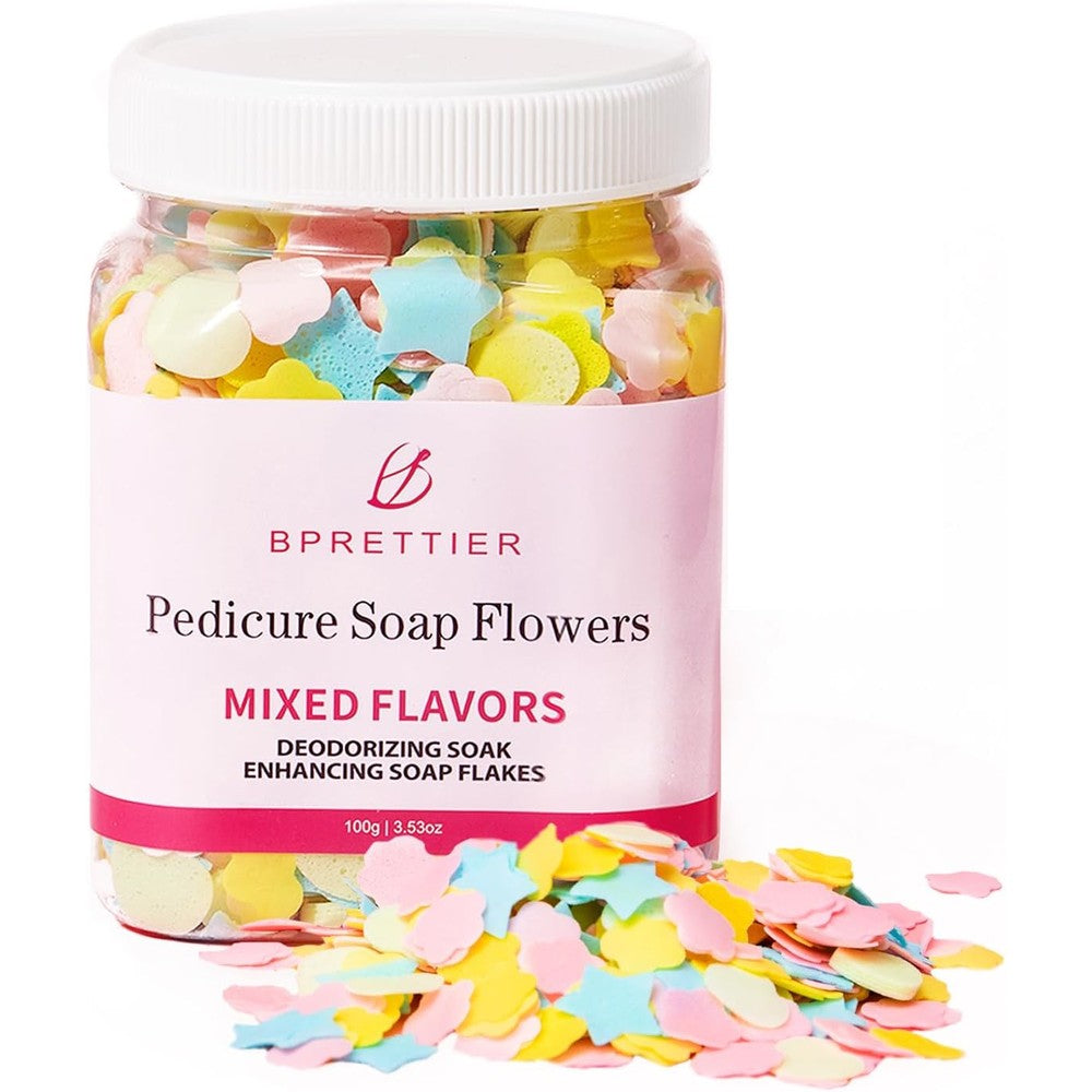 BPrettier Pedicure Soap Flowers 100g jar front view