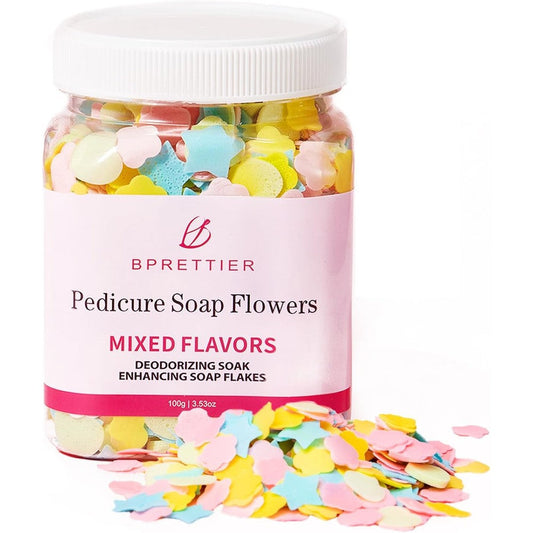 BPrettier Pedicure Soap Flowers 100g jar front view