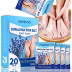 Xiweioo Himalayan pink salt foot soak front view packaging