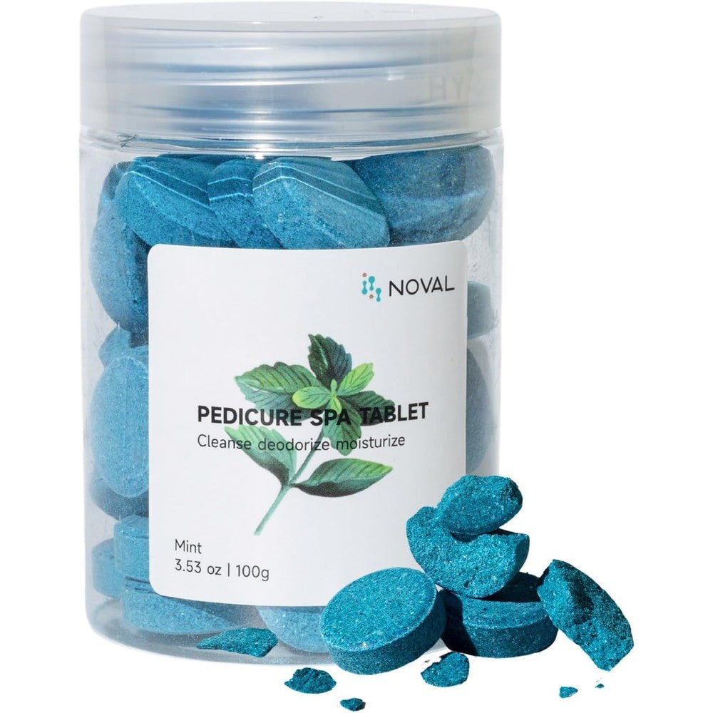 Noval Pedicure Spa Tablets Blue Mint front container view