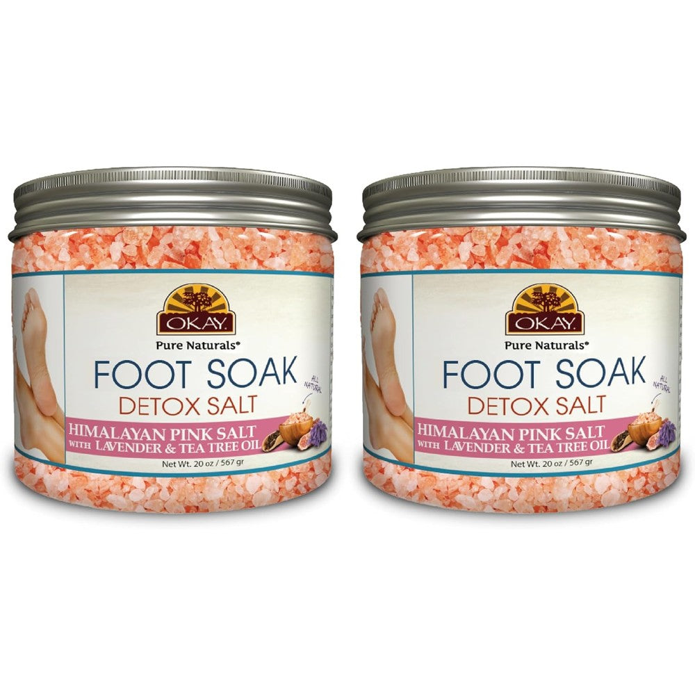 Okay Foot Soak Detox Salt jar front view