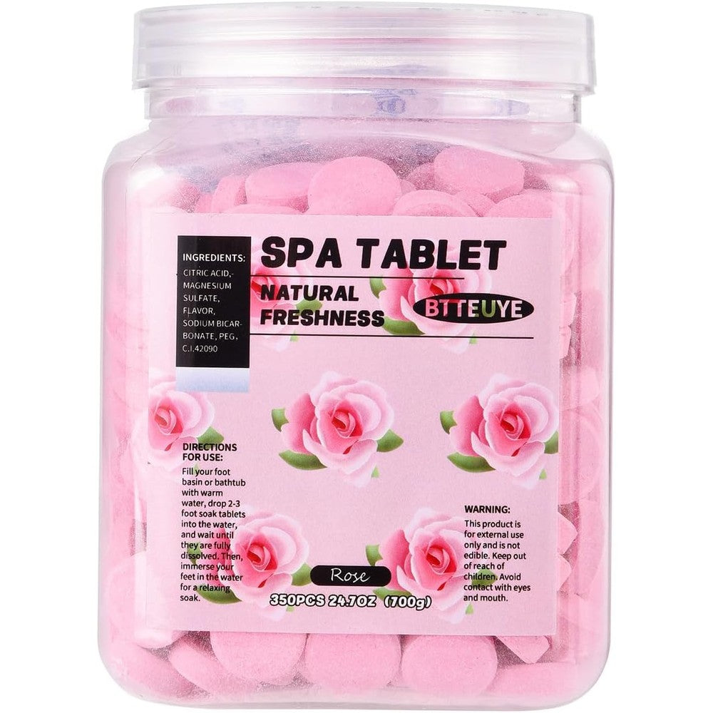 Btteuye spa foot bath pedicure tablets jar front view