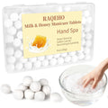 Raqeho milk and honey manicure soaking tablets front view container