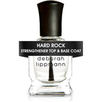 Deborah Lippmann Hard Rock Hydrating Base And Top Coat front view luxury nail treatment