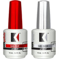 Kupa Gelfinity gel base and top coat duo set front view bottles