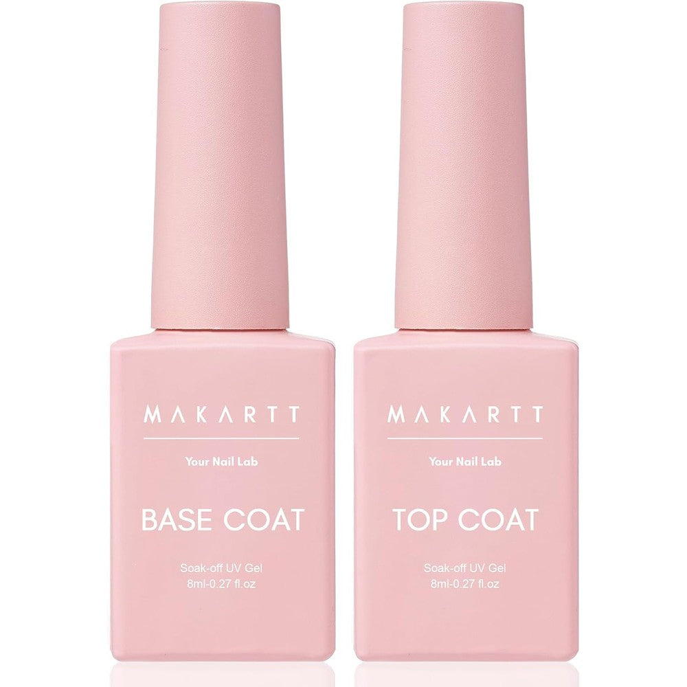 Makartt gel top coat and base coat kit front view