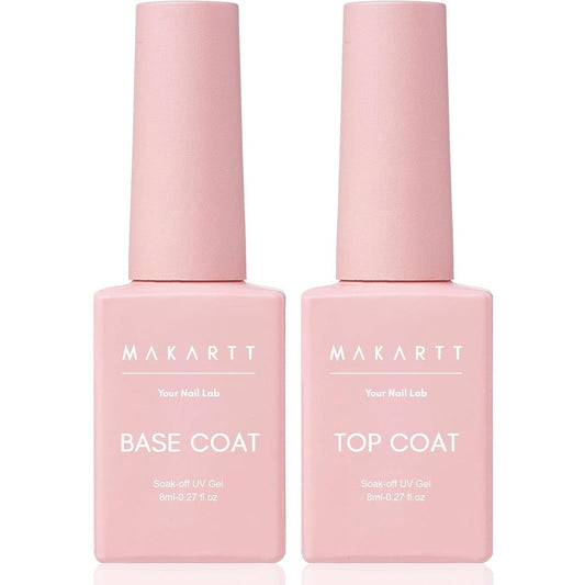 Makartt gel top coat and base coat kit front view