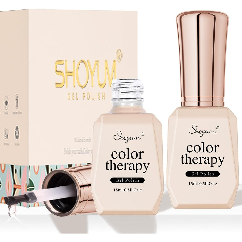 Shoyum gel top coat and base coat set front view