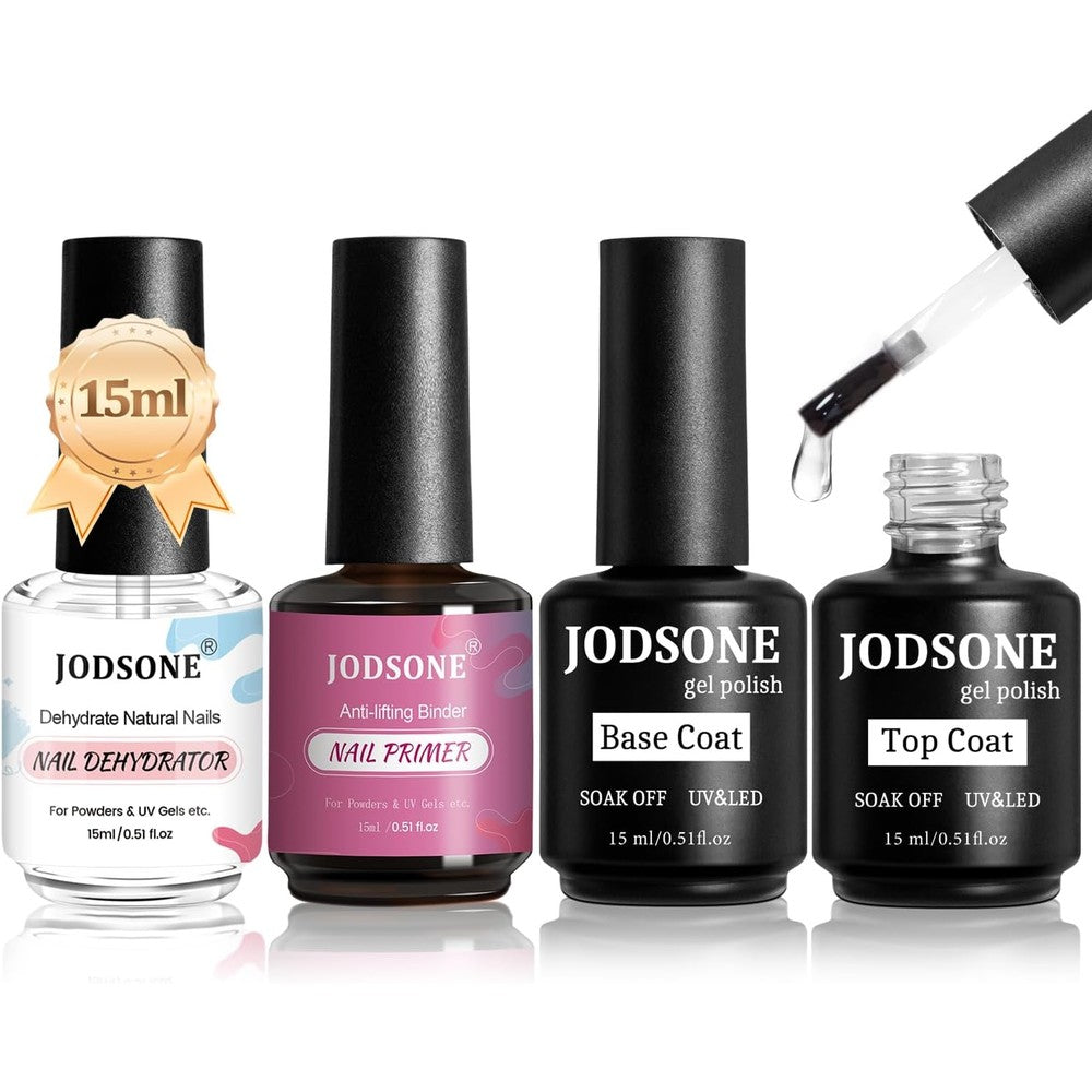 Jodsone 15ml nail primer base and top coat bottle front view