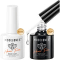 Modelones gel top coat and base coat set front view packaging