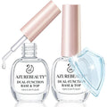 Azurebeauty dual-function base and top coat front view of two bottles