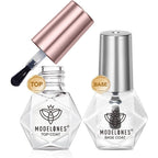 Modelones base and top coat nail polish set front view bottle packaging