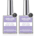 Gellen Hema Free Gel Base And Top Coat Set front view packaging