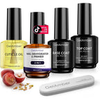 Gelamber 4-piece professional nail prep set front bottle view