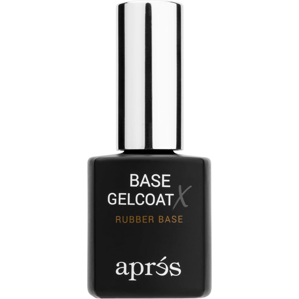 APRÉS Base Gelcoat X 15 Milliliters bottle front view showing clean packaging.