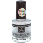 INM Northern Lights silver hologram top coat front view bottle