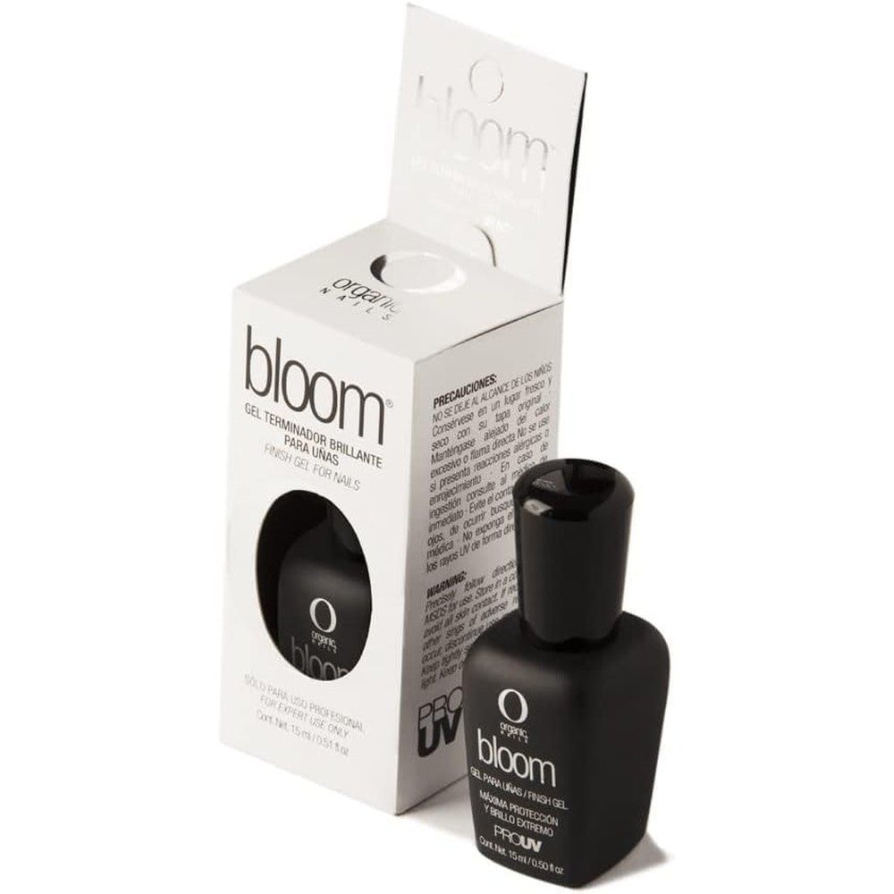 Organic Nails Gel Bloom Brillo bottle front view professional nail top coat