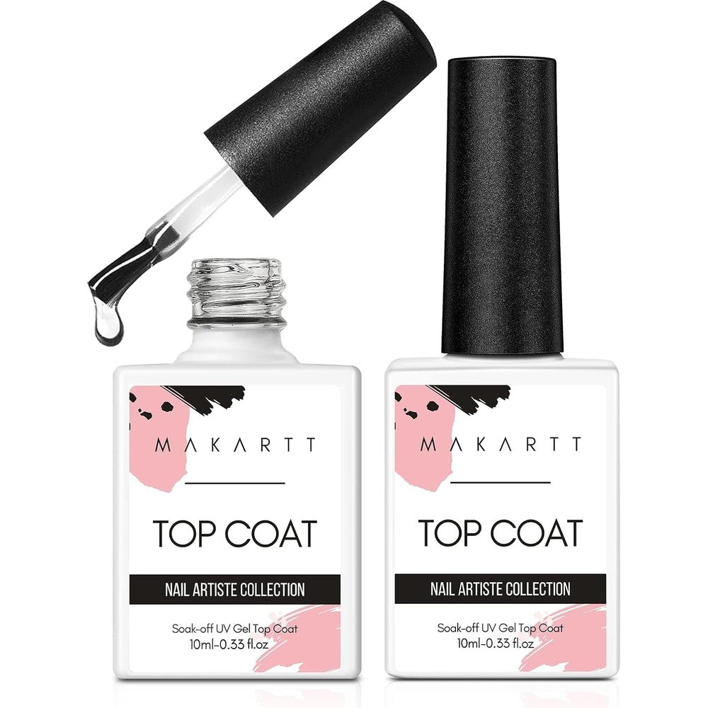Makartt gel top coat twin pack front view on plain background