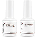 Nicedeco Hema Free Gel Top Coat And Base Coat Front View Bottles