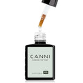 Canni tempered gel top coat front view bottle packaging