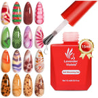 Lavender Violets blooming gel nail polish bottle front view packaging