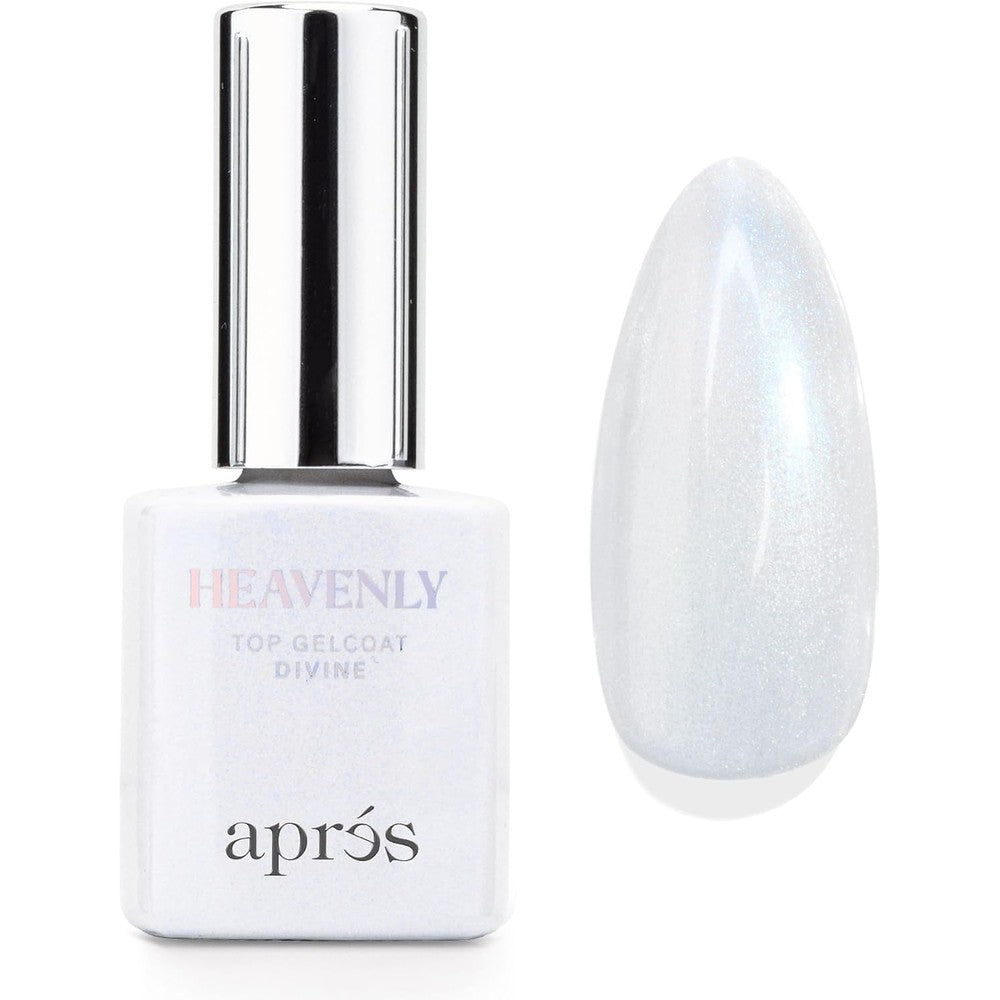 Aprés Heavenly Top Gelcoat Divine front view bottle showing premium packaging