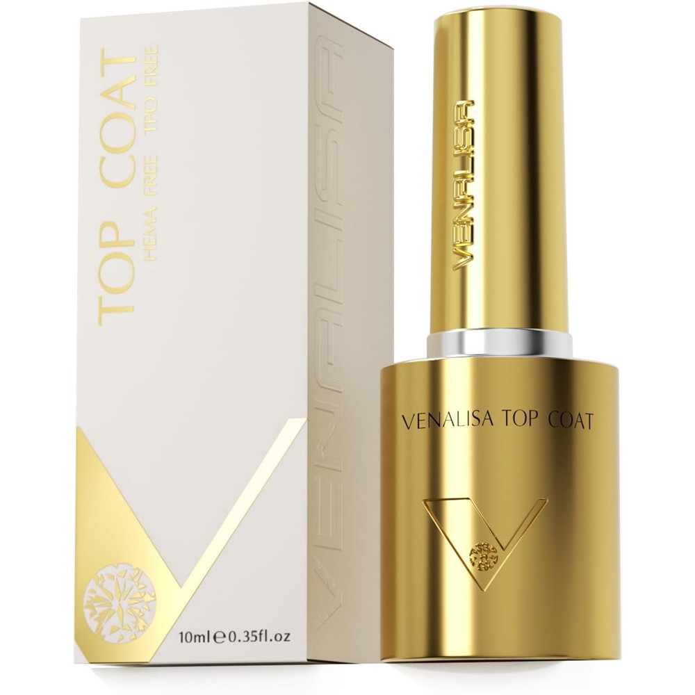 Venalisa No Wipe Gel Top Coat 10ml front view bottle