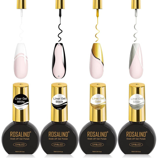 Rosalind gel liner nail polish 4 color set front view