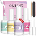 Saviland dip powder liquid set front view bottles