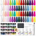 Marca MEFA dip powder nail kit front view color jars
