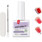Saviland Pro Dip Powder Remover Kit front view showing bottle and tools