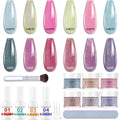 Eodci color changing dip powder nail set front view