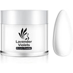 Lavender Violets acrylic white dip nail powder front view container