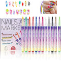 Pakivs 12 color nail art pens set front view packaging