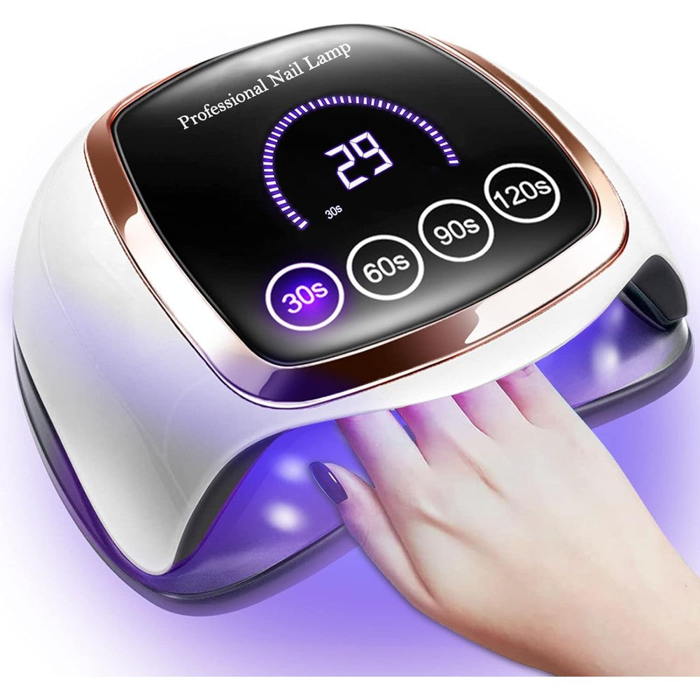 Gugusure 180W UV LED nail lamp front view for professional curing